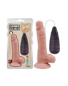 7’ Beginners Dildo Vibrator Flesh