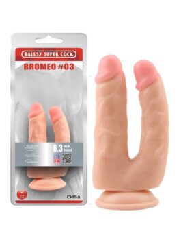 Bromeo Çiftli Kikirdakli Gerçekçi Dildo