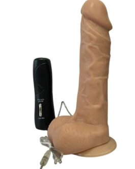 CENSAN 360 Derece Dönen  19,5cm Titreşimli Realistik Dildo