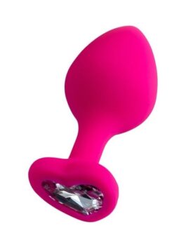 Censan Diamond Heart Anal Plug Pembe 8 cm