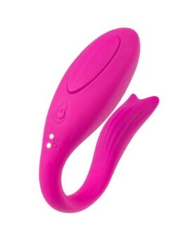 Censan Dolphy Çiftler İçin Vibratör Silikon Pembe 9,6 cm