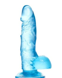 CENSAN Jel Dildo Mavi 15,8 cm