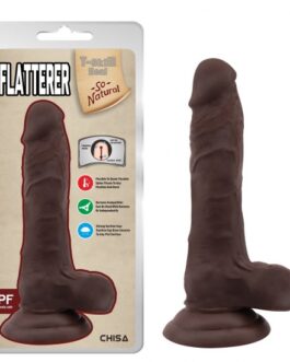 Flatterer Kikirdakli Gerçekçi Dildo – 18.6cm Zenci