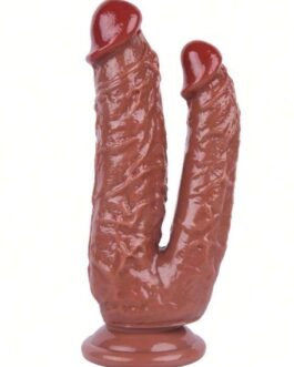 Noctis 19cm Kahverengi Çiftli Dildo No:76