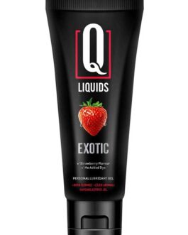 Q Liquids Exotic Çilek Aromali Kayganlastirici Jel 200ML.