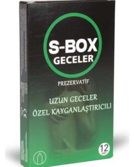 S-Box Özel Kayganlastiricili Prezervatif 12’li